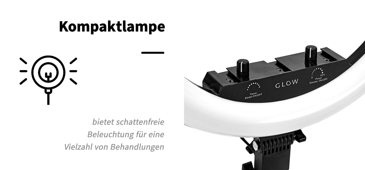 GLOW Ringlicht 18’’ bsc mit Stativ 45W