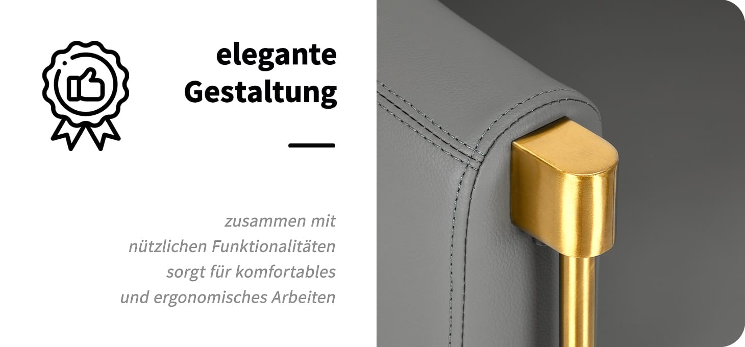 Friseurstuhl Burgos Gold Grau
