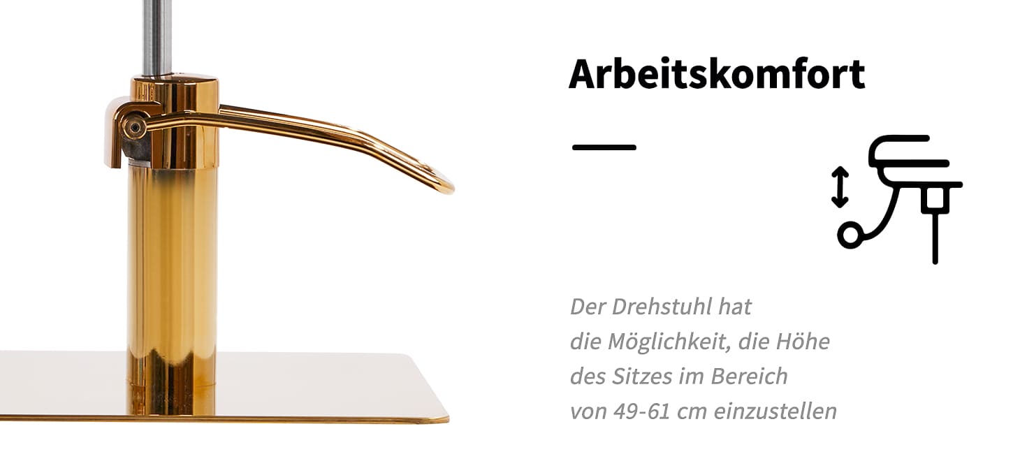 Porto-GM Friseurstuhl beige