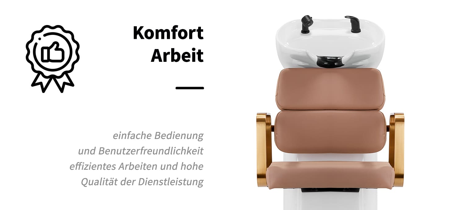 Friseurwaschstation Porto-GM beige