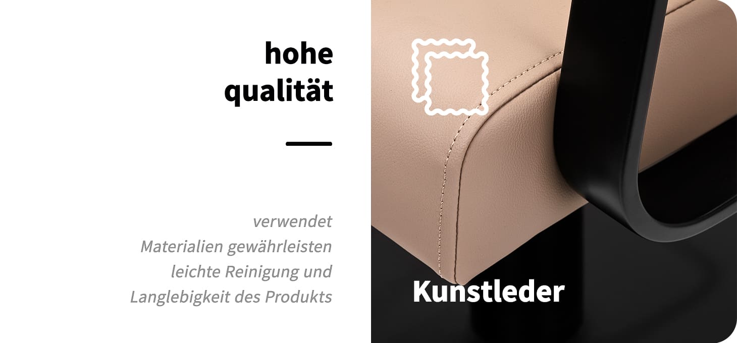 Gabbiano Porto-BM Friseurstuhl schwarz beige