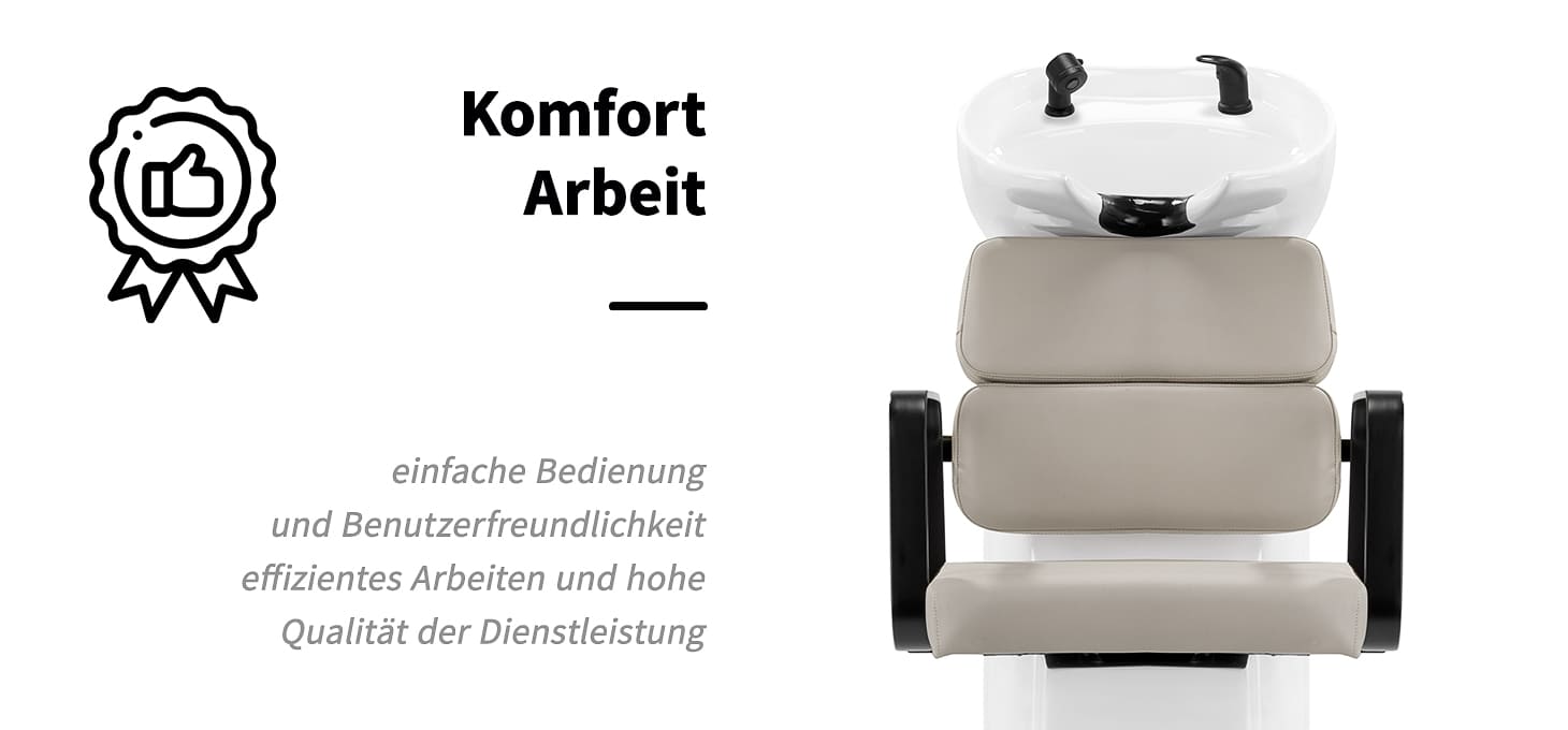 Friseurwaschstation Porto-BM beige