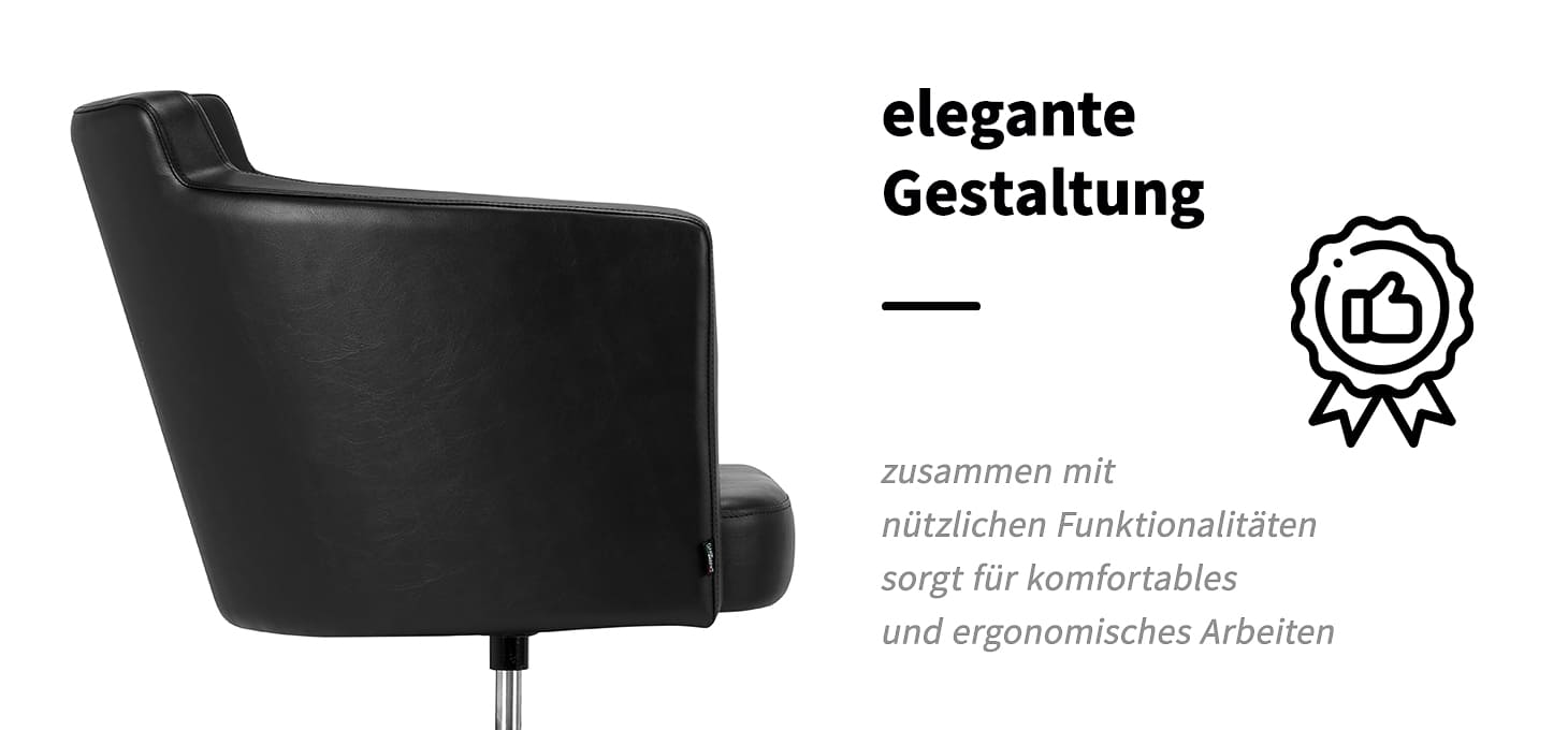 Friseurstuhl Gabbiano Roma Schwarz