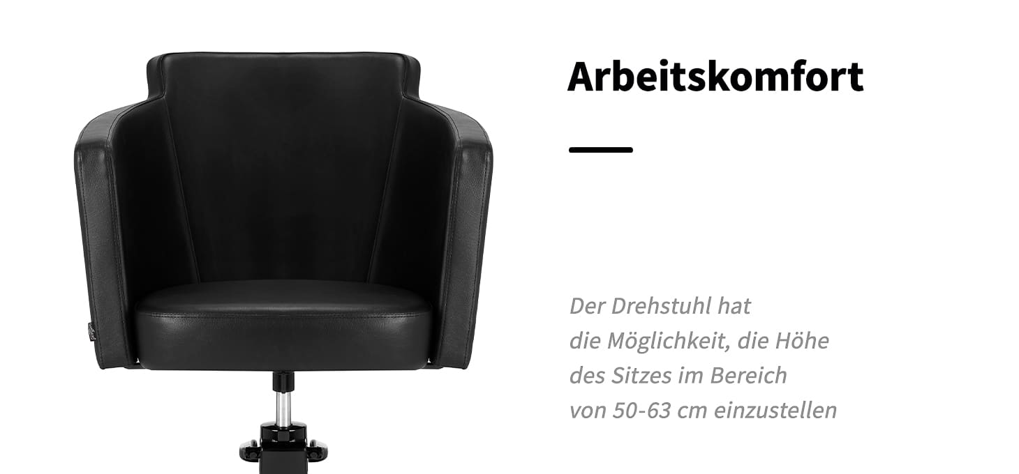Friseurstuhl Gabbiano Roma Schwarz