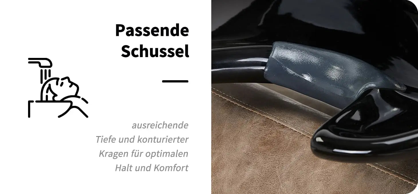 Friseurwaschmittel Modena Schwarz Antik