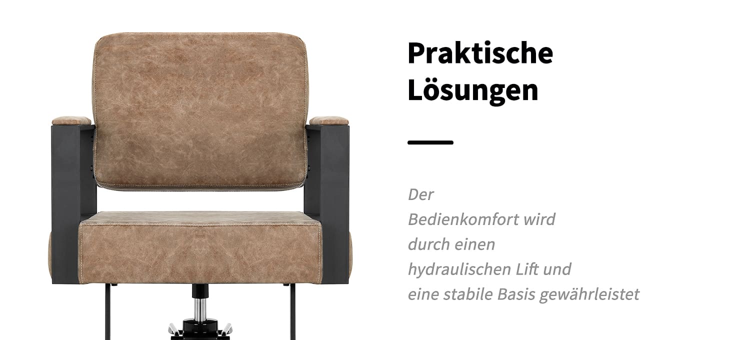 Friseurstuhl Gabbiano Modena old Braun
