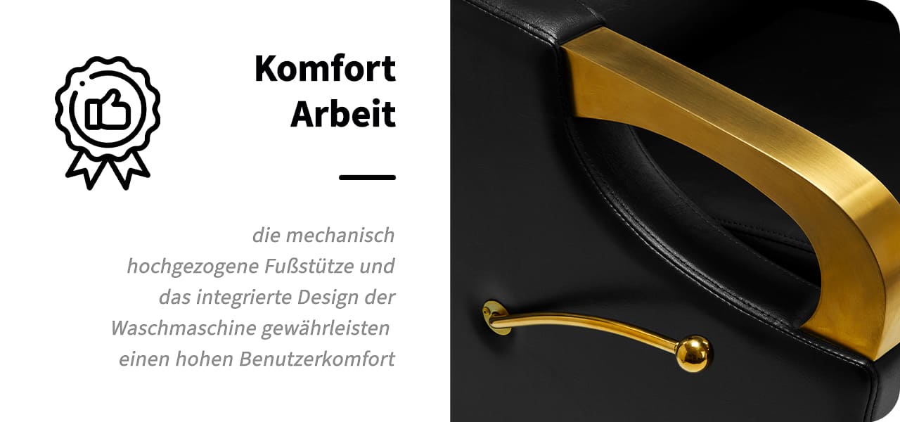 Gabbiano Friseur-Waschmaschine C019G schwarz