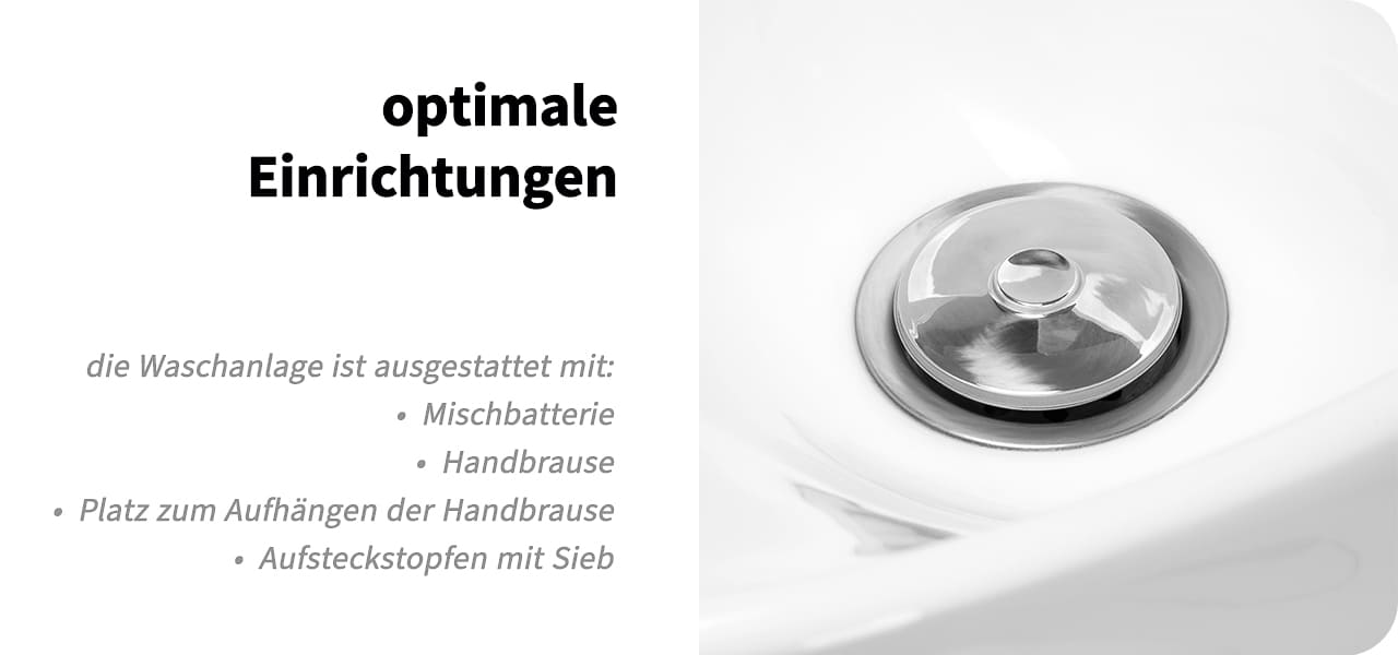 Gabbiano Friseur-Waschmaschine C019G schwarz
