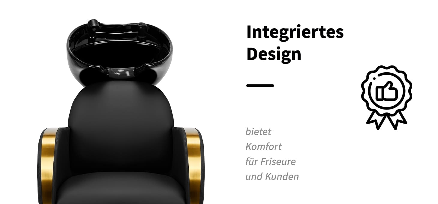 Gabbiano Friseurwaschanlage Málaga gold schwarz