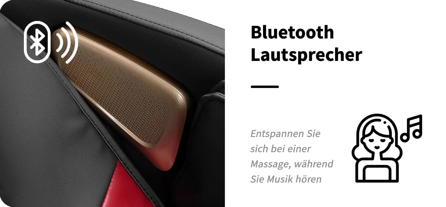 Sakura Massagesessel Standard 801 schwarz-rot