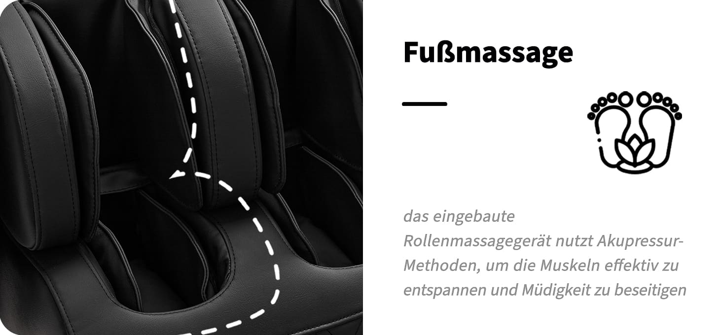 Sakura Massagesessel Standard 801 schwarz-rot