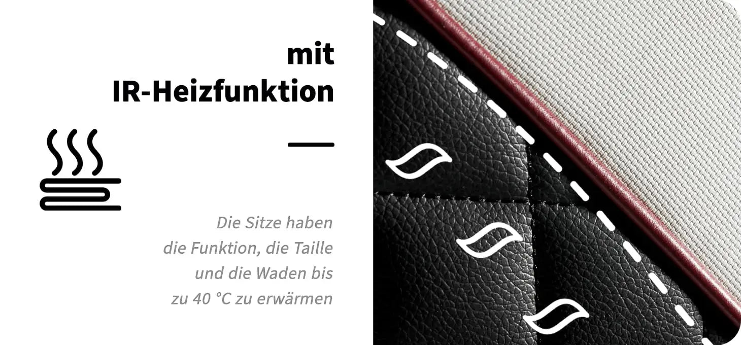 Sakura Massagesessel Standard 801 schwarz-rot