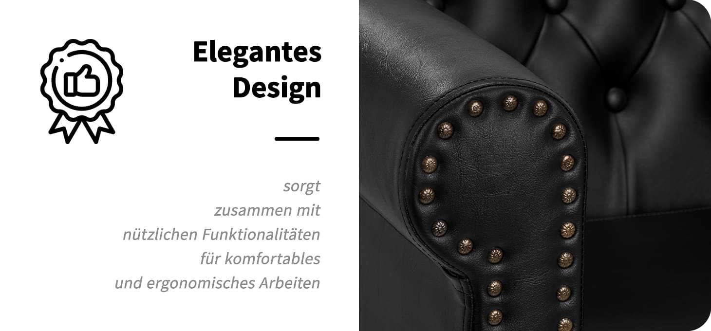 Gabbiano Friseurstuhl Berlin schwarz-gold