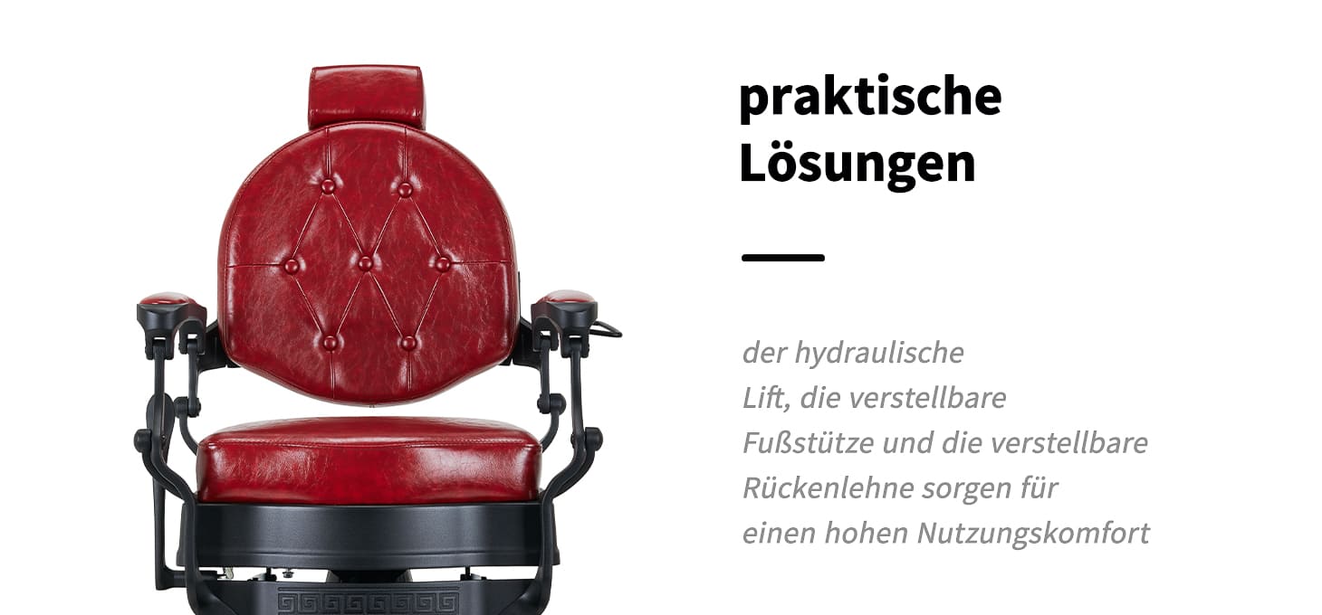 Barberstuhl President Rot