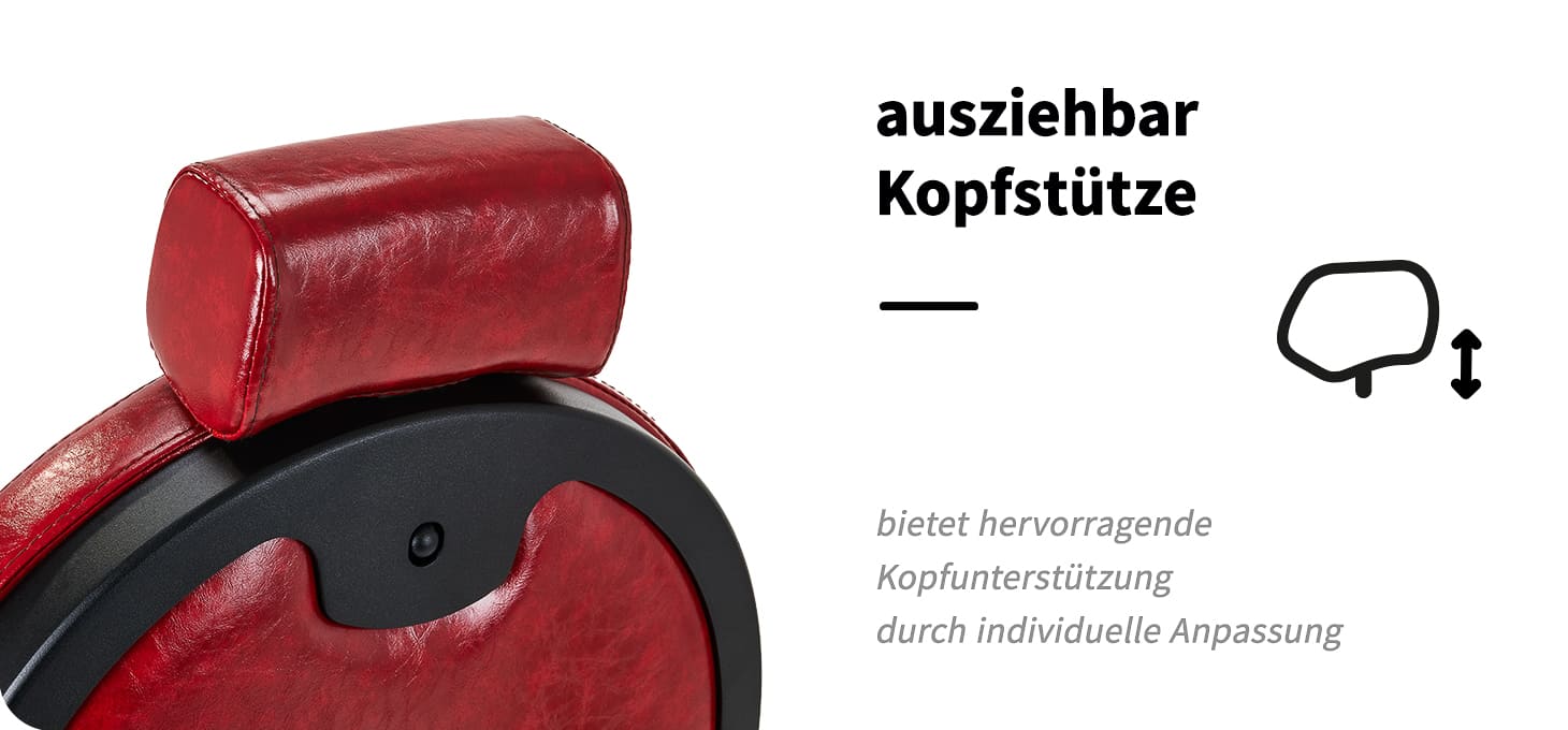Barberstuhl President Rot