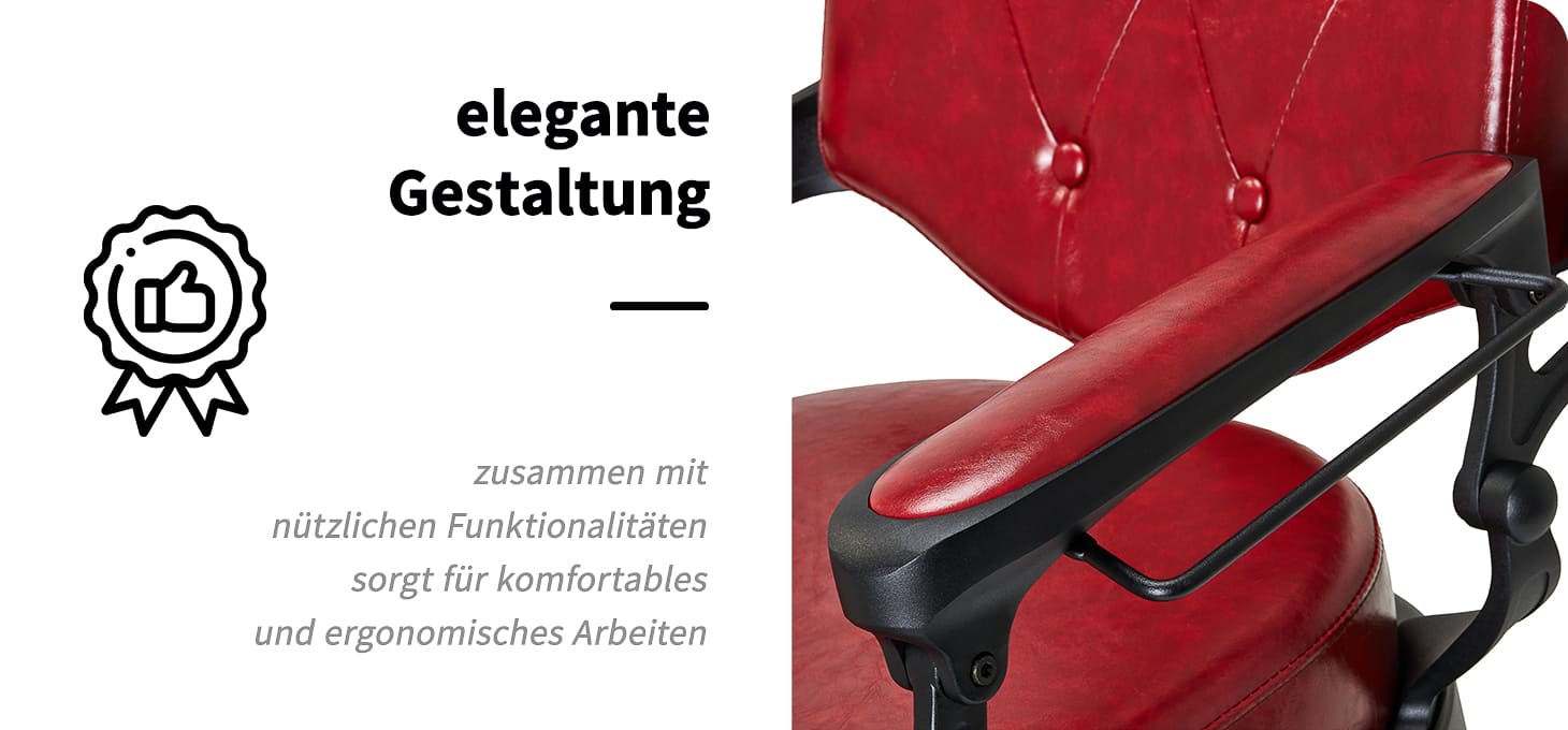 Barberstuhl President Rot