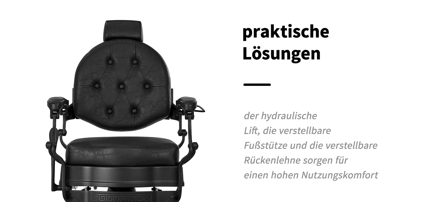 Barberstuhl President Schwarz