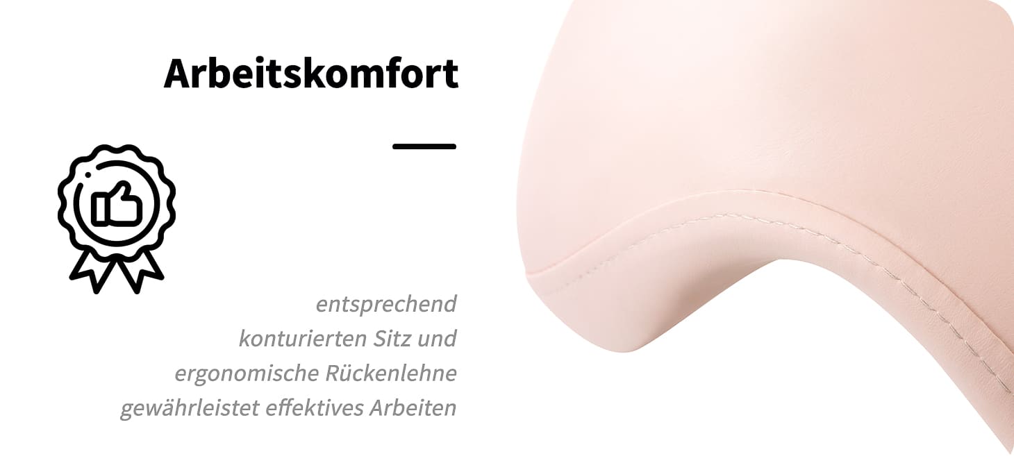 Kosmetikhocker 6001-G gold – pink
