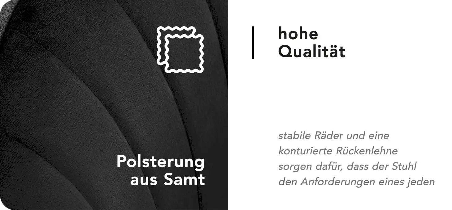 4Rico Drehstuhl QS-OF212G schwarz