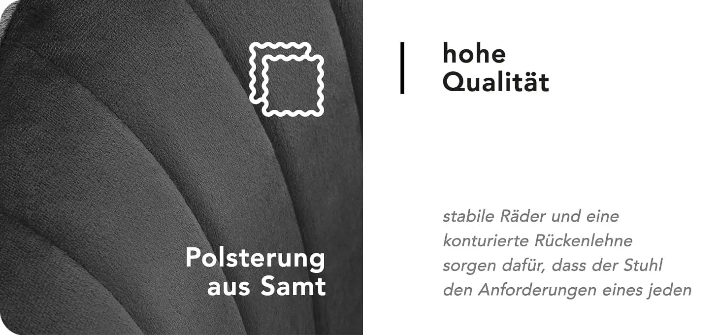 4Rico Drehstuhl QS-OF212G grau