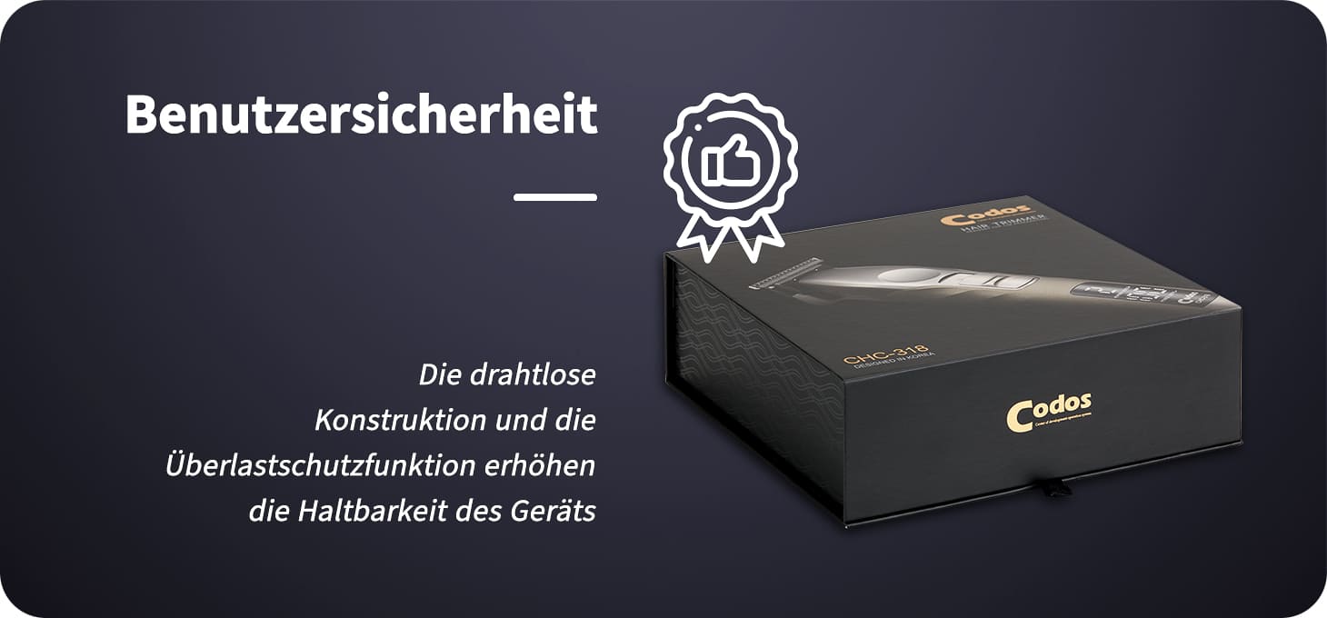 Codos Akku-Haarschneider CHC-318 BARBER MASTER