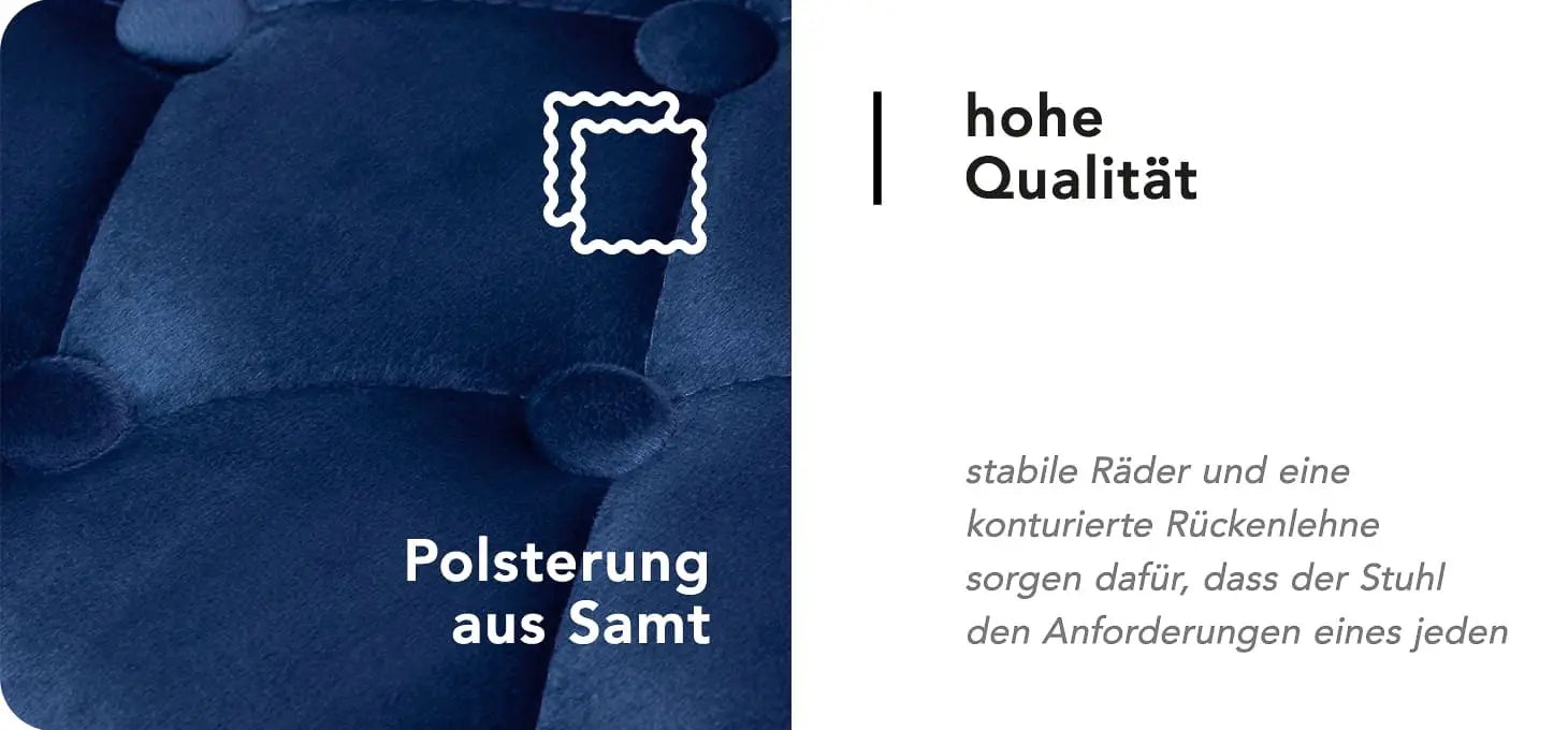 4Rico Stuhl QS-OF213G marineblau