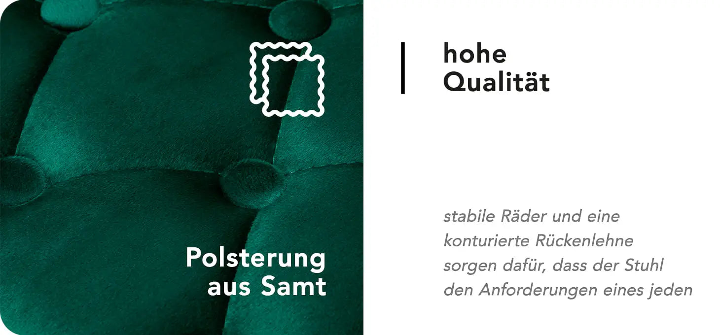 4Rico Stuhl QS-OF213G grün