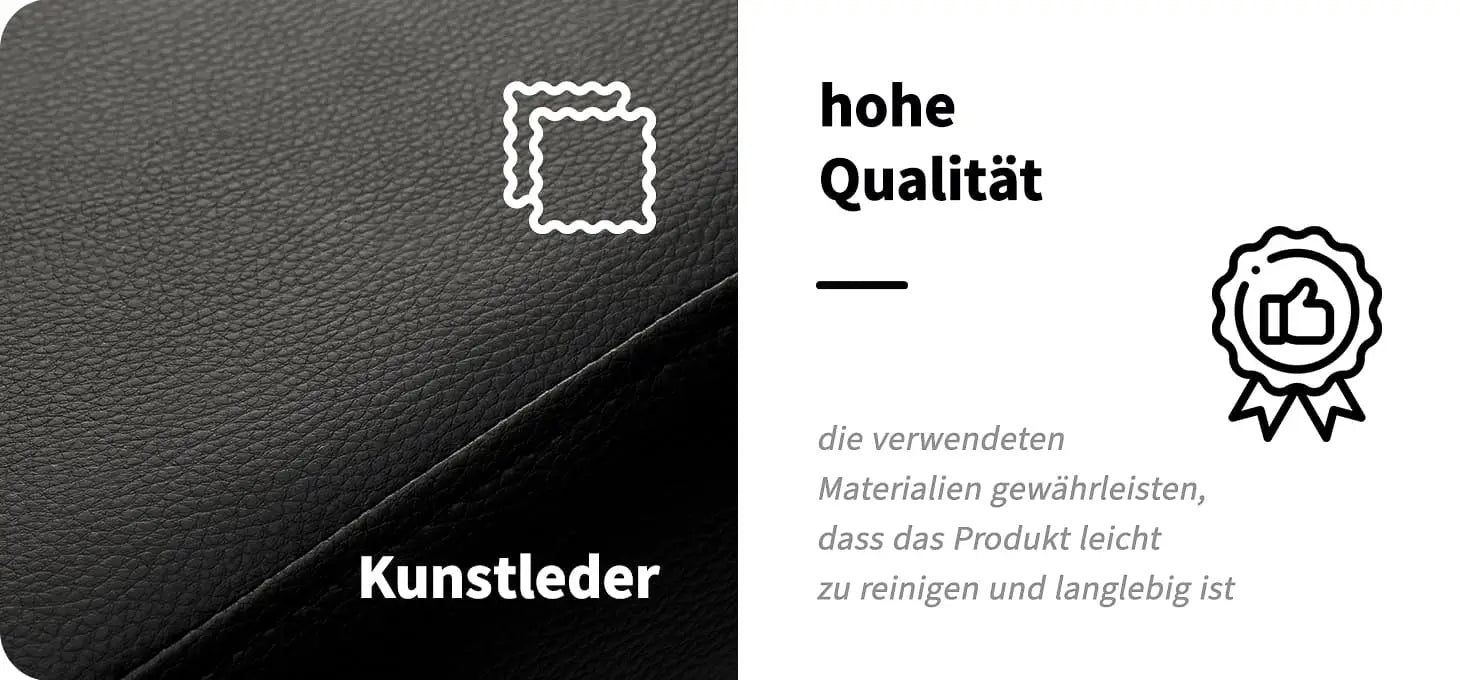 Kosmetikstuhl QS-OF211G schwarz
