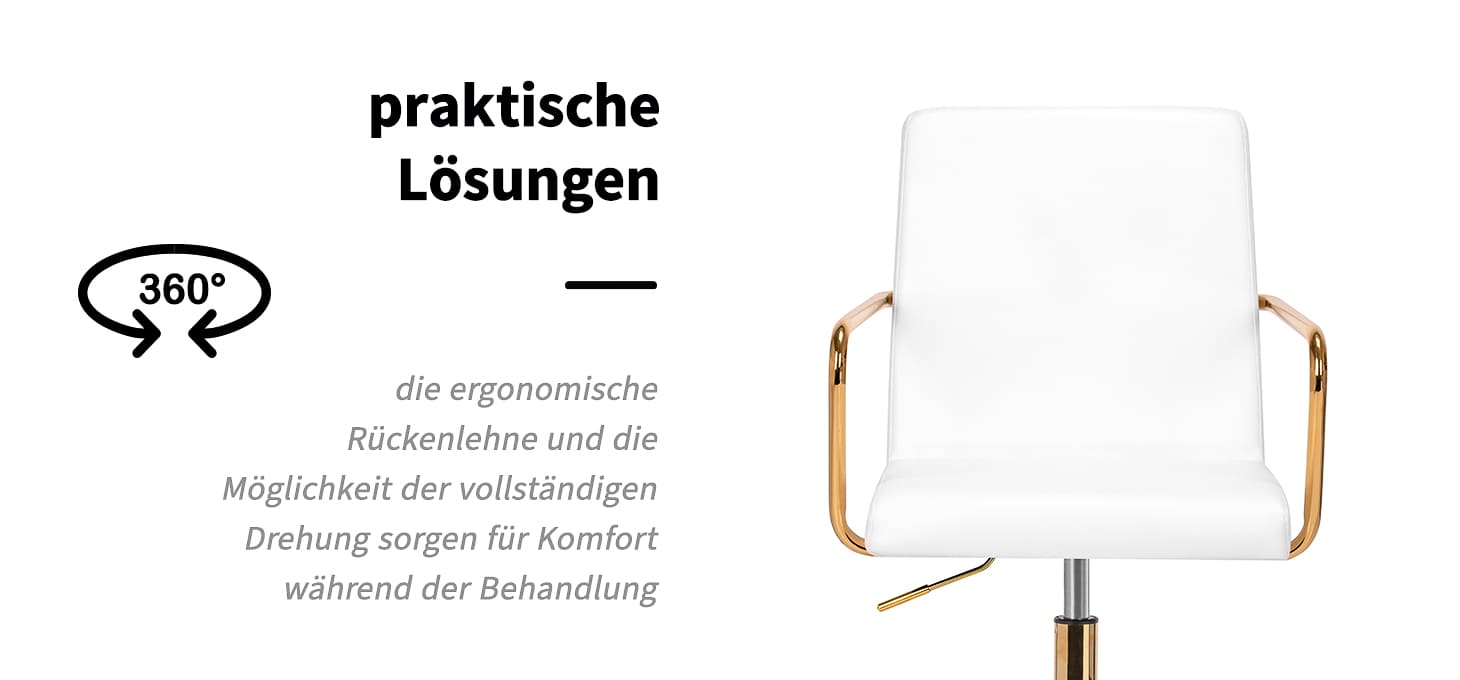 Kosmetikstuhl QS-OF211G Weiß