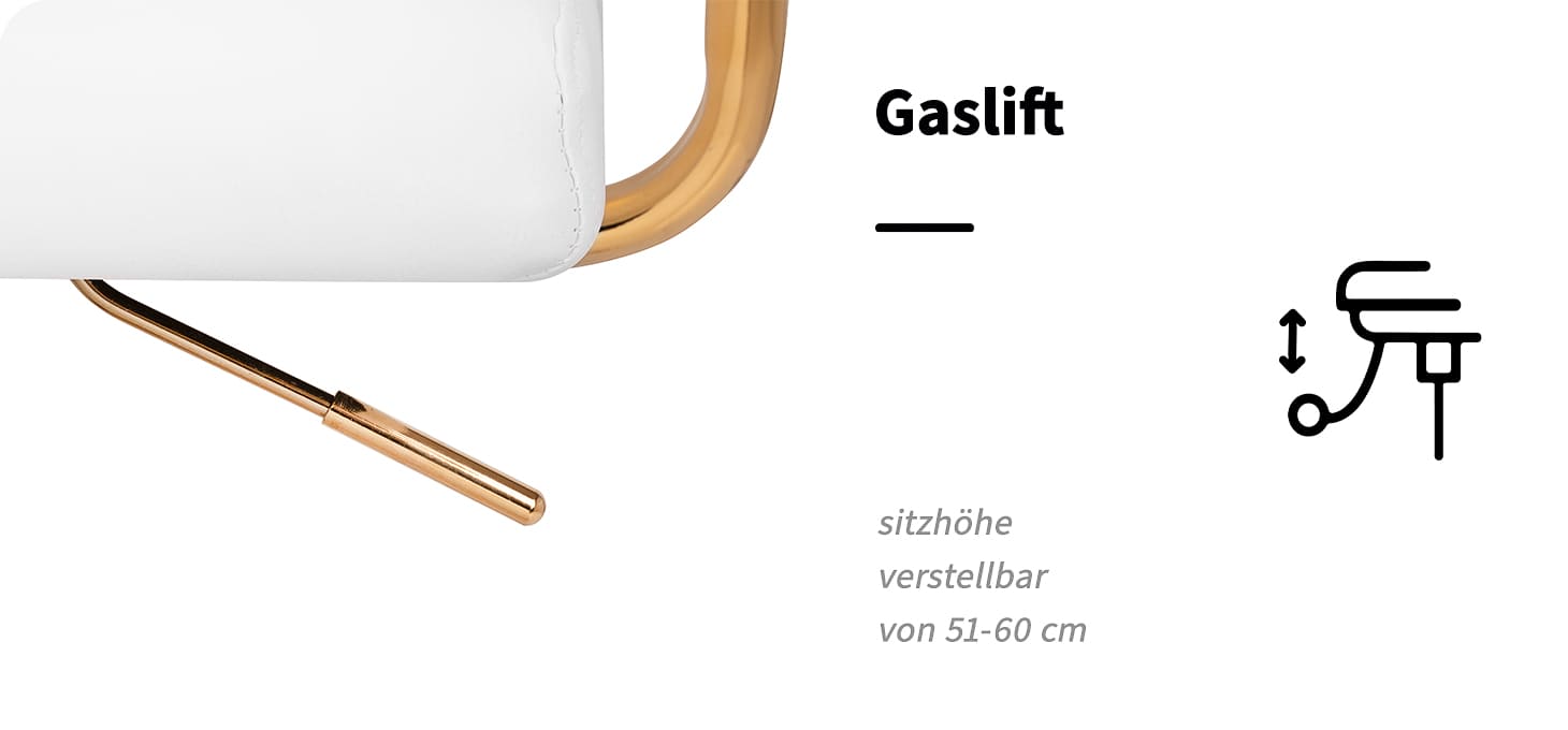Kosmetikstuhl QS-OF211G Weiß