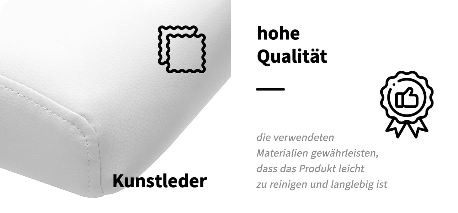 Kosmetikstuhl QS-OF211G Weiß