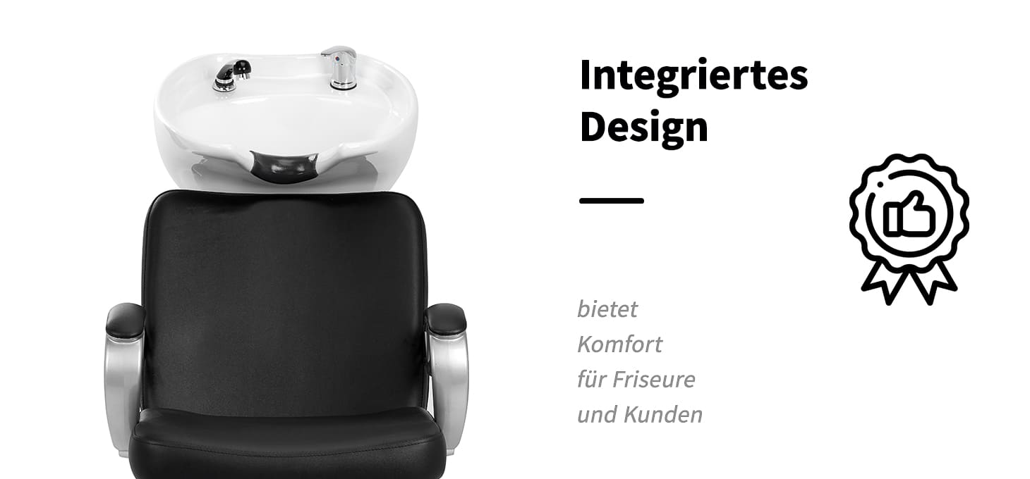 Gabbiano Friseurwaschanlage ZA31 schwarz