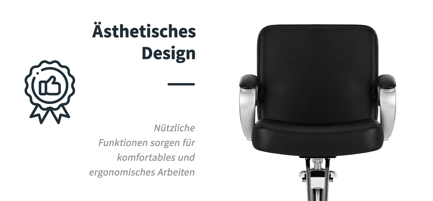 Hari System Friseurstuhl ZA31 schwarz