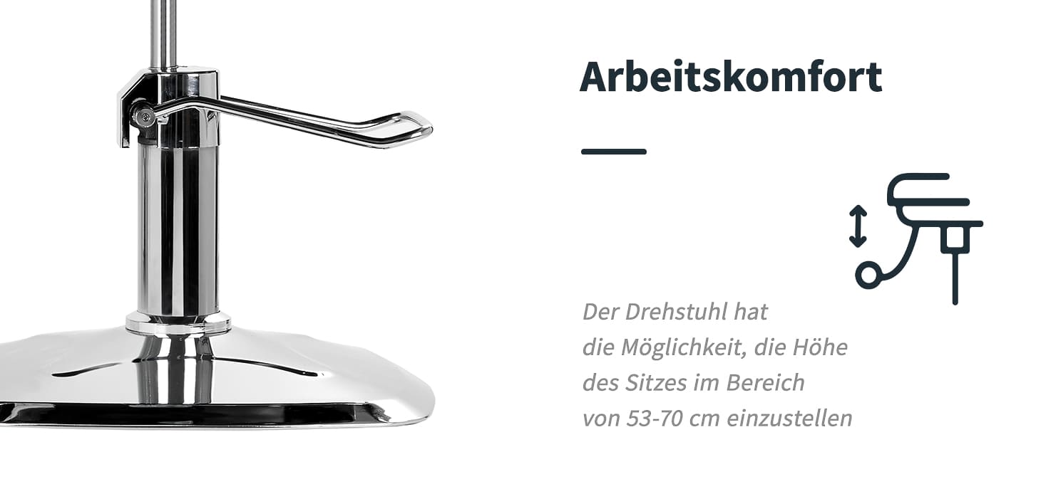 Hari System Friseurstuhl ZA31 schwarz