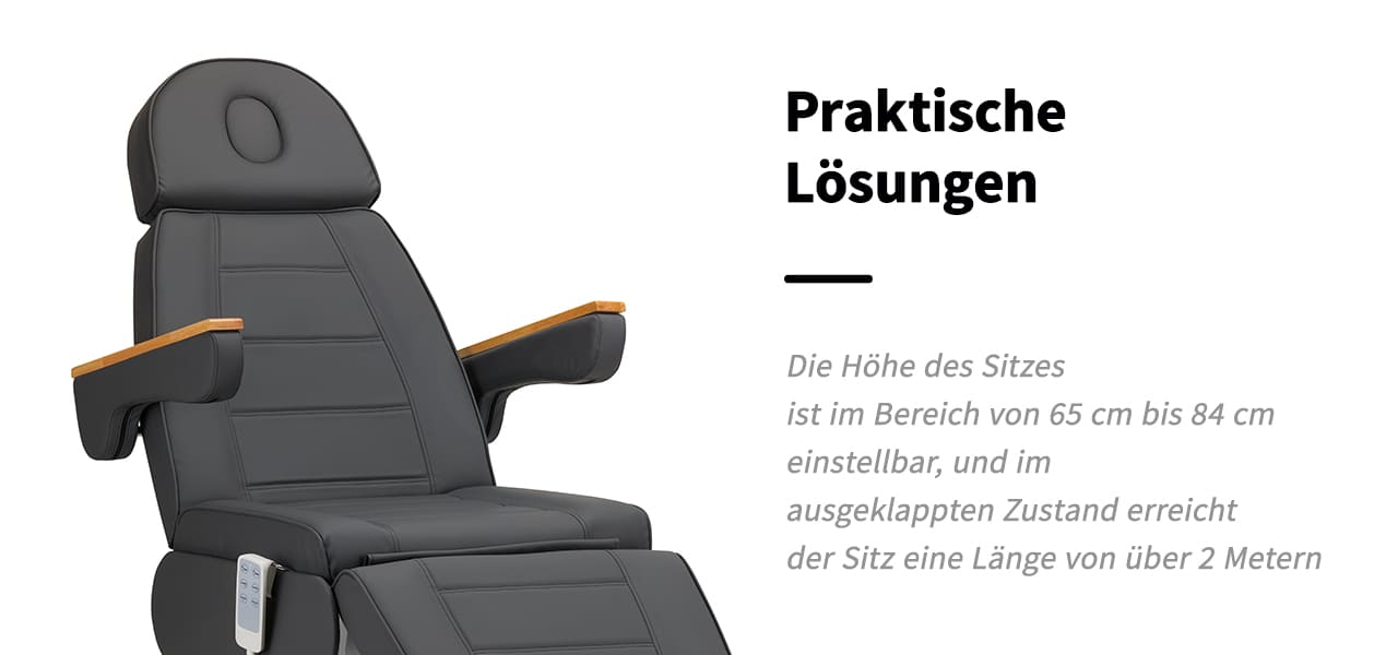 Elektrische Kosmetikliege SILLON LUX 273B 3 Motoren Grau graue Basis