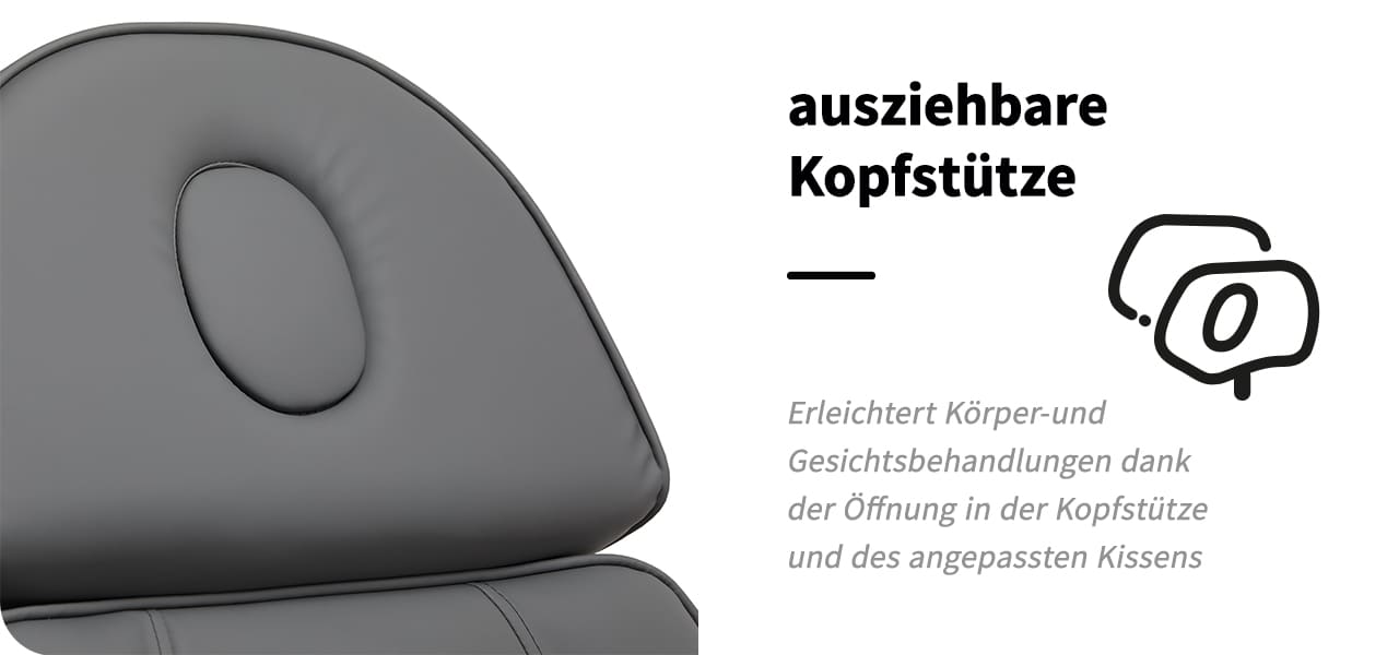 Elektrische Kosmetikliege SILLON LUX 273B 3 Motoren Grau graue Basis