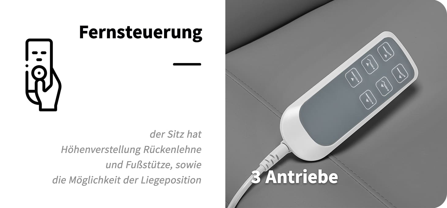 Elektrische Kosmetikliege SILLON CLASSIC 3 Motoren grau