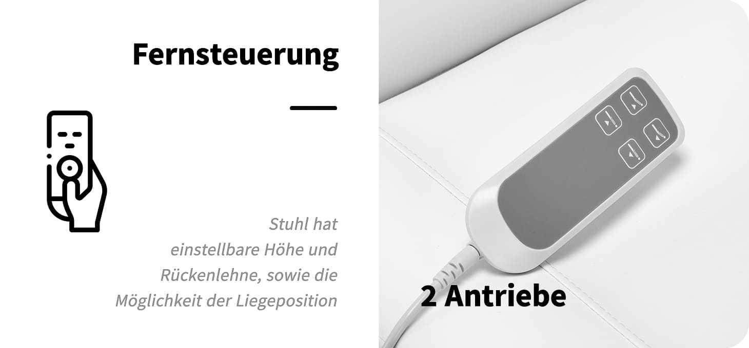 Elektrische Kosmetikliege SILLON CLASSIC 2 Pediküremotoren weiß