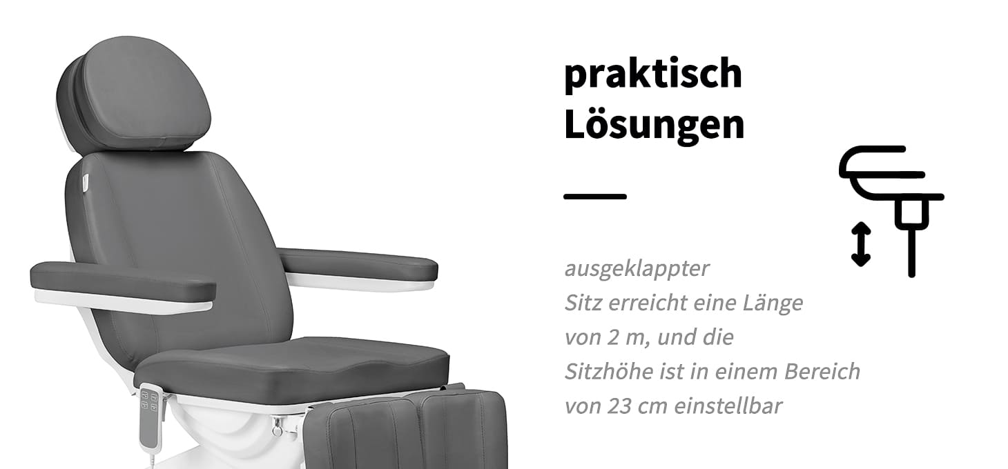 Elektrischer Kosmetikliege SILLON CLASSIC 2 Pediküromotoren grau