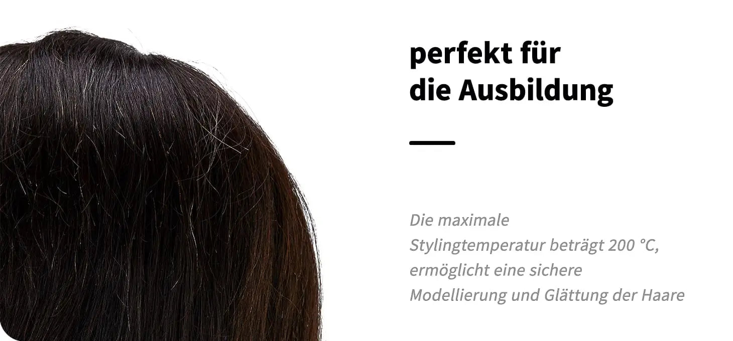 Trainingskopf Friseur Gabbiano WZ1 Naturhaar Farbe 1# Länge 16’’