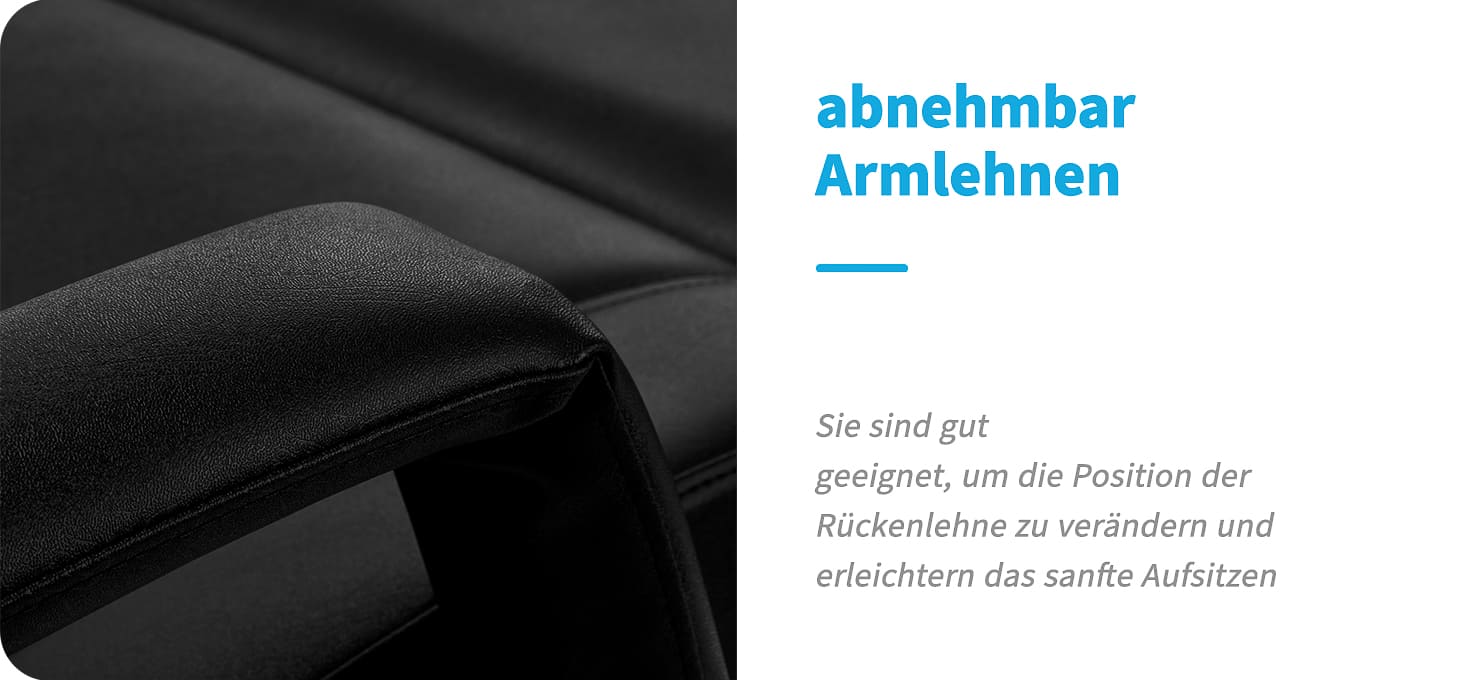 Azzurro 563 Kosmetikstuhl schwarz