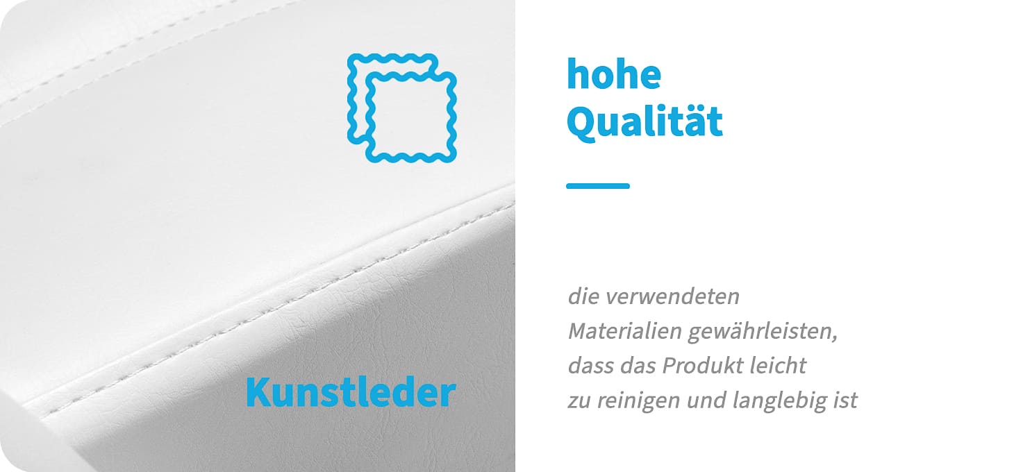 Azzurro Kosmetiksessel 563S weiß