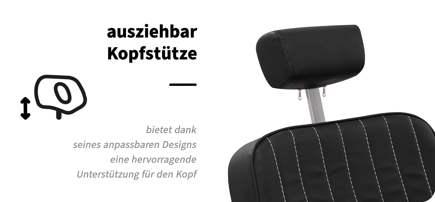 Gabbiano Friseurstuhl Marcus Gold
