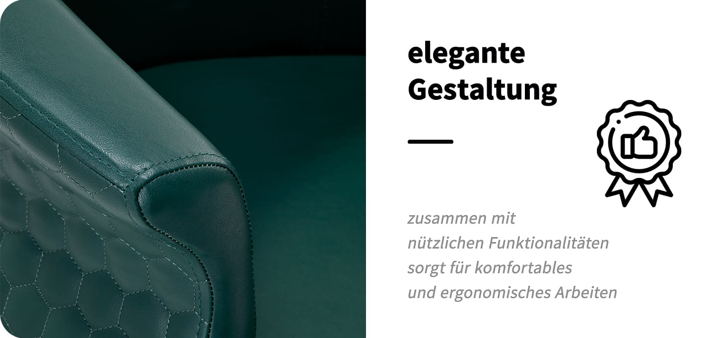 Gabbiano Friseurstuhl Wersal Gold Grün