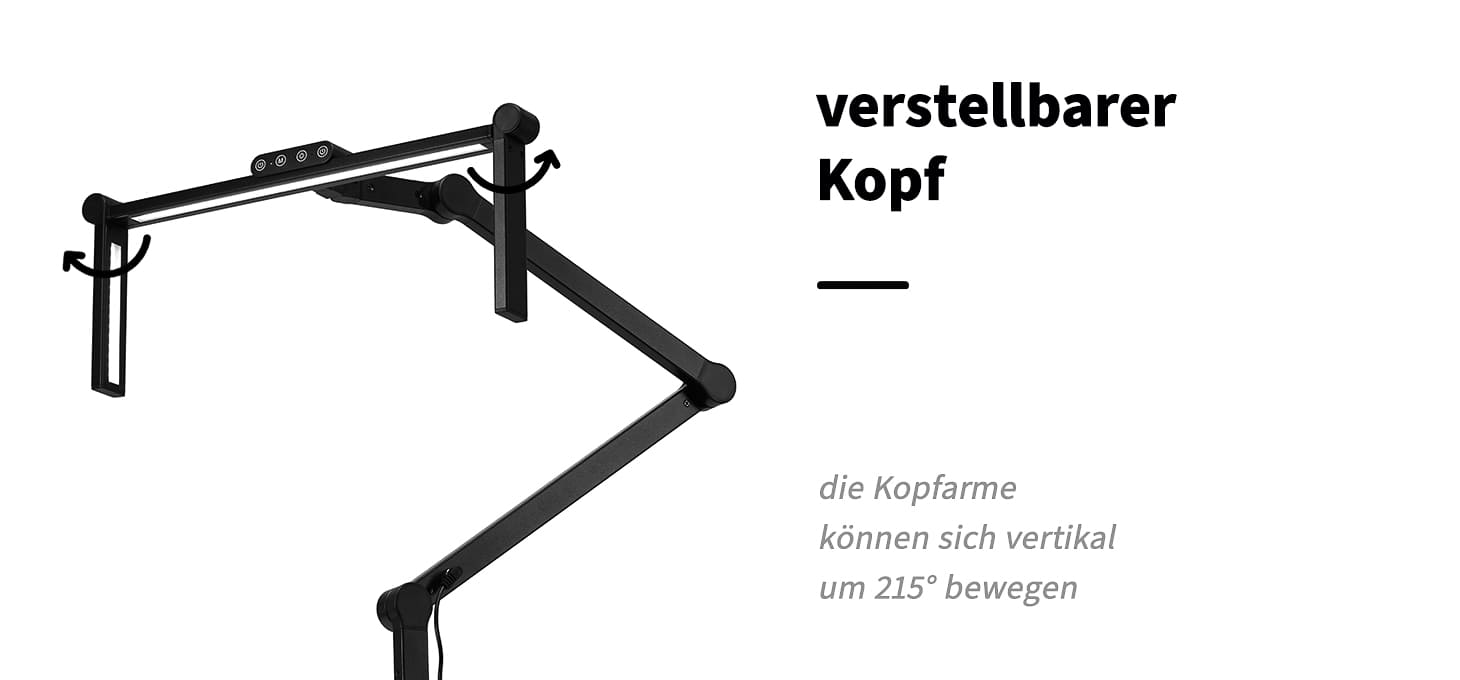 Glow L03 Tisch-OP-Leuchte Schwarz