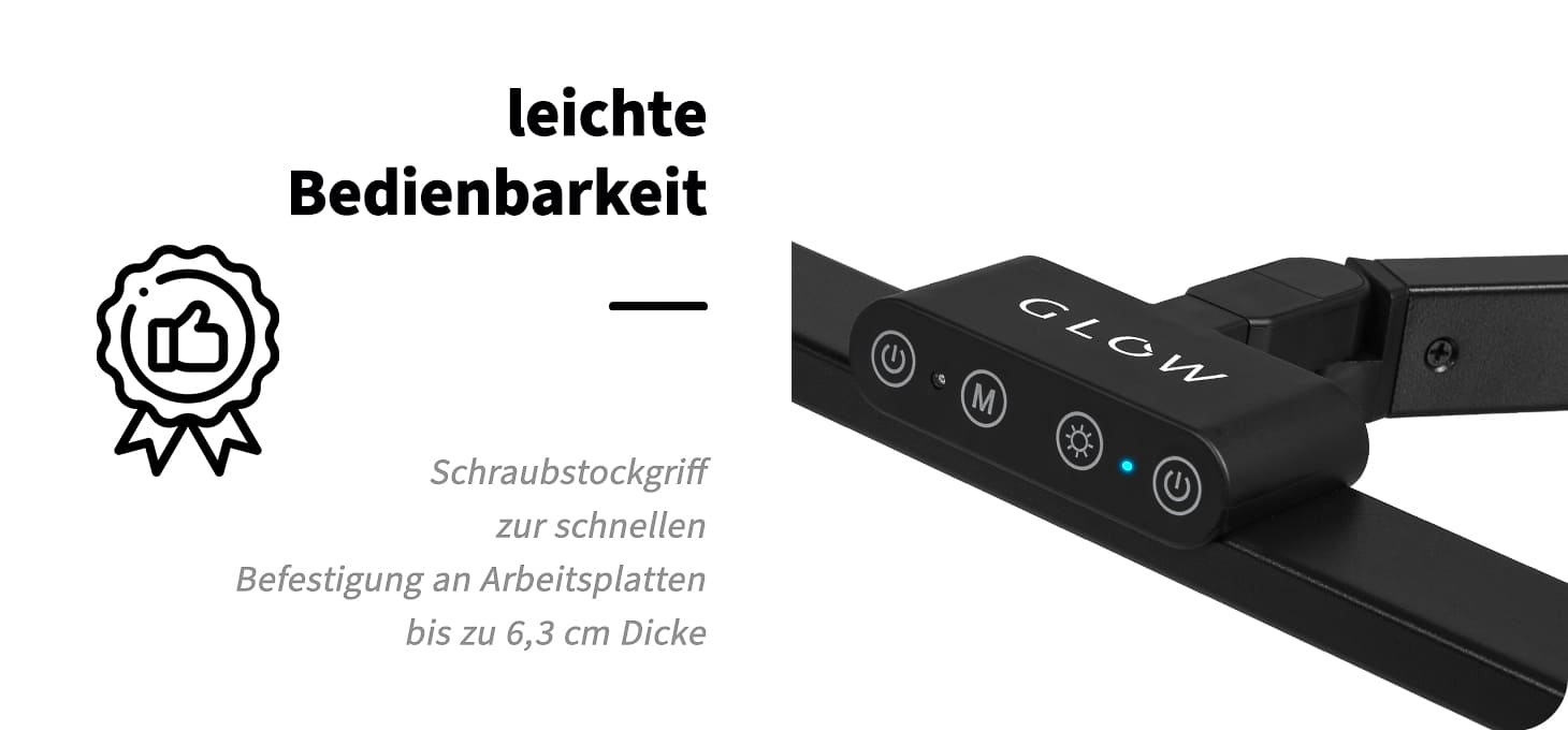 Glow L03 Tisch-OP-Leuchte Schwarz