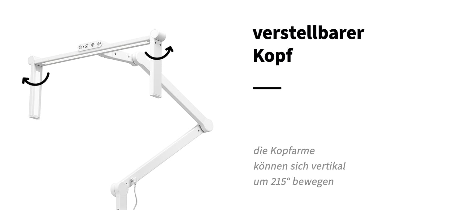 Glow L03 Tisch-OP-Leuchte weiß