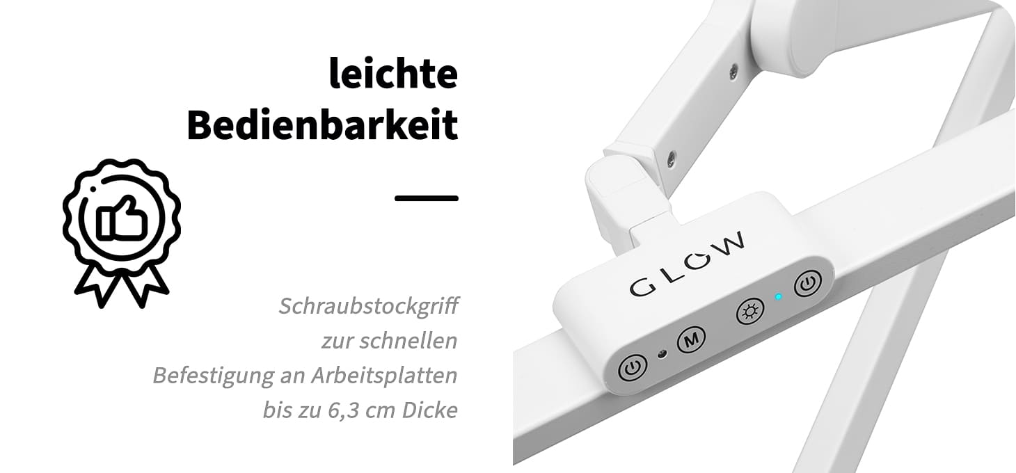 Glow L03 Tisch-OP-Leuchte weiß