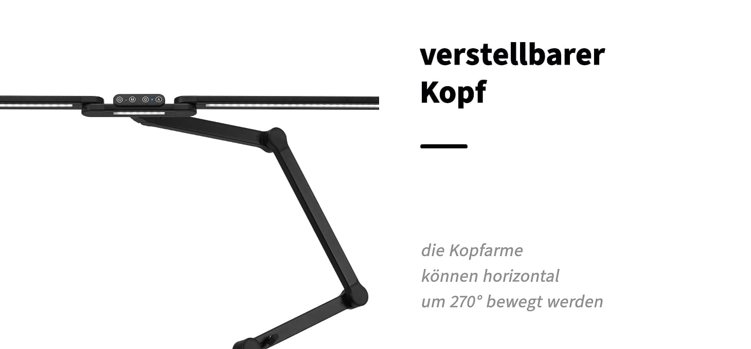 Glow L04 Tisch-OP-Leuchte Schwarz