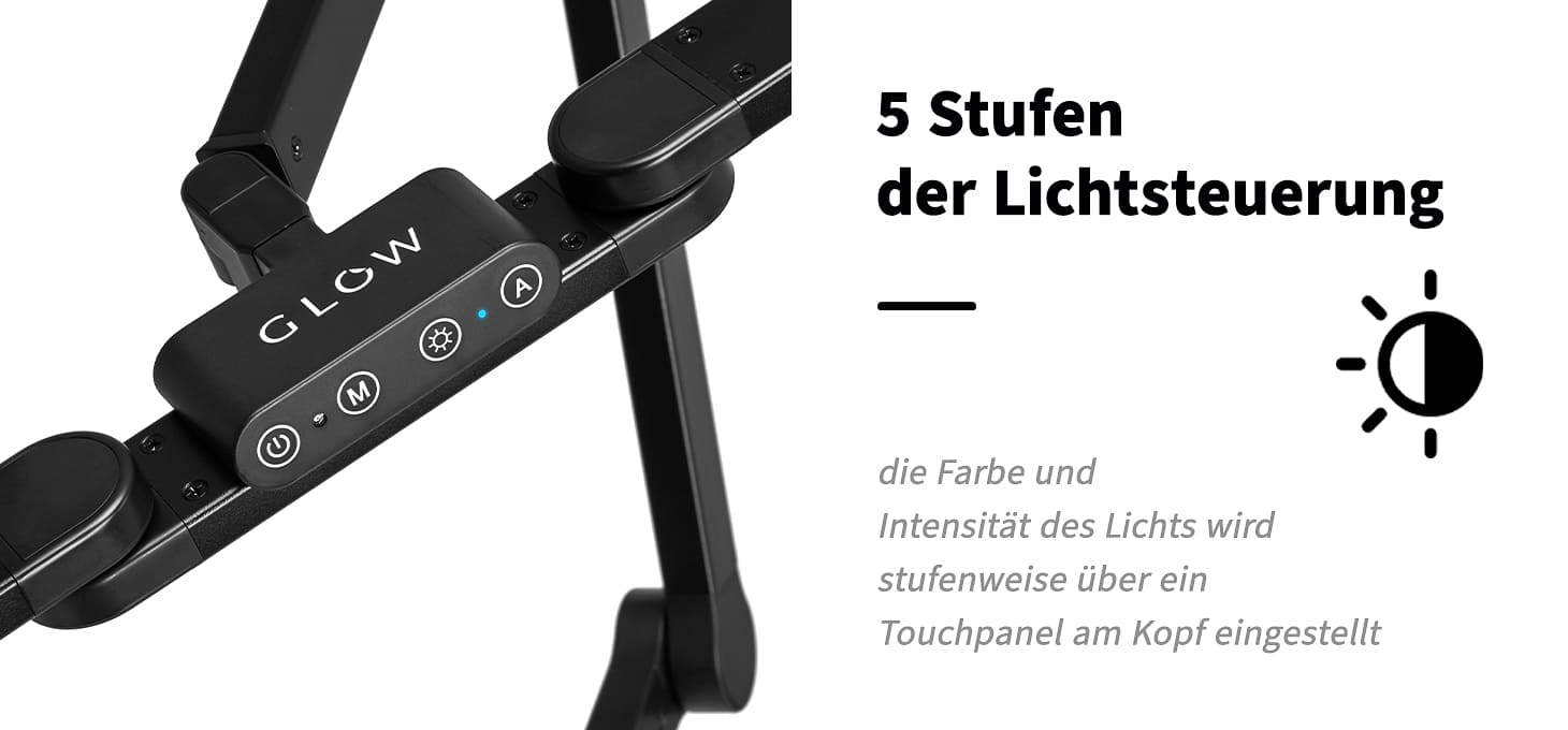 Glow L04 Tisch-OP-Leuchte Schwarz